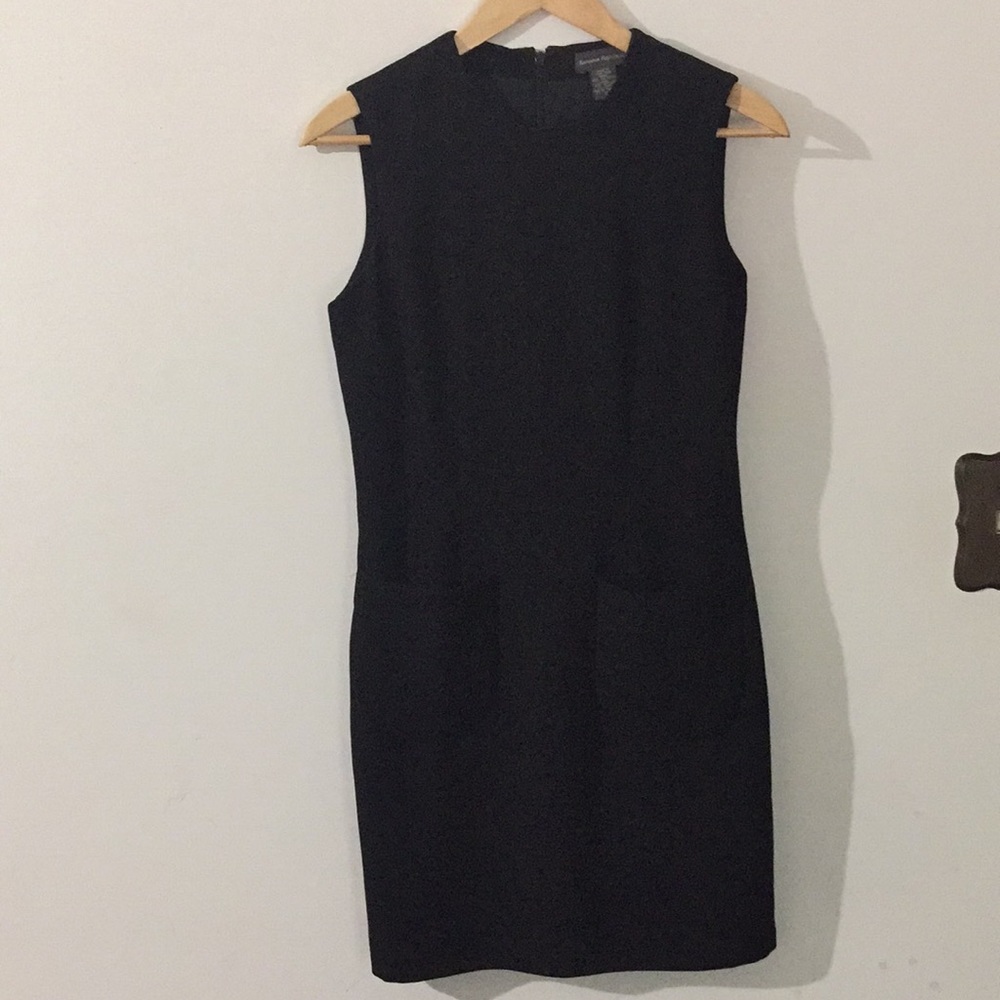Banana republic black dress with packet